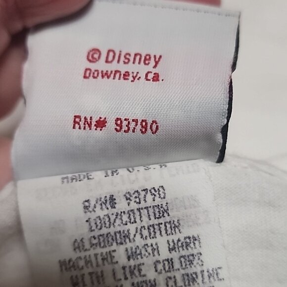 Vintage 90s Disney Mickey Mouse Golf T-Shirt FORE! Graphic Tee White Single... - Picture 9 of 14